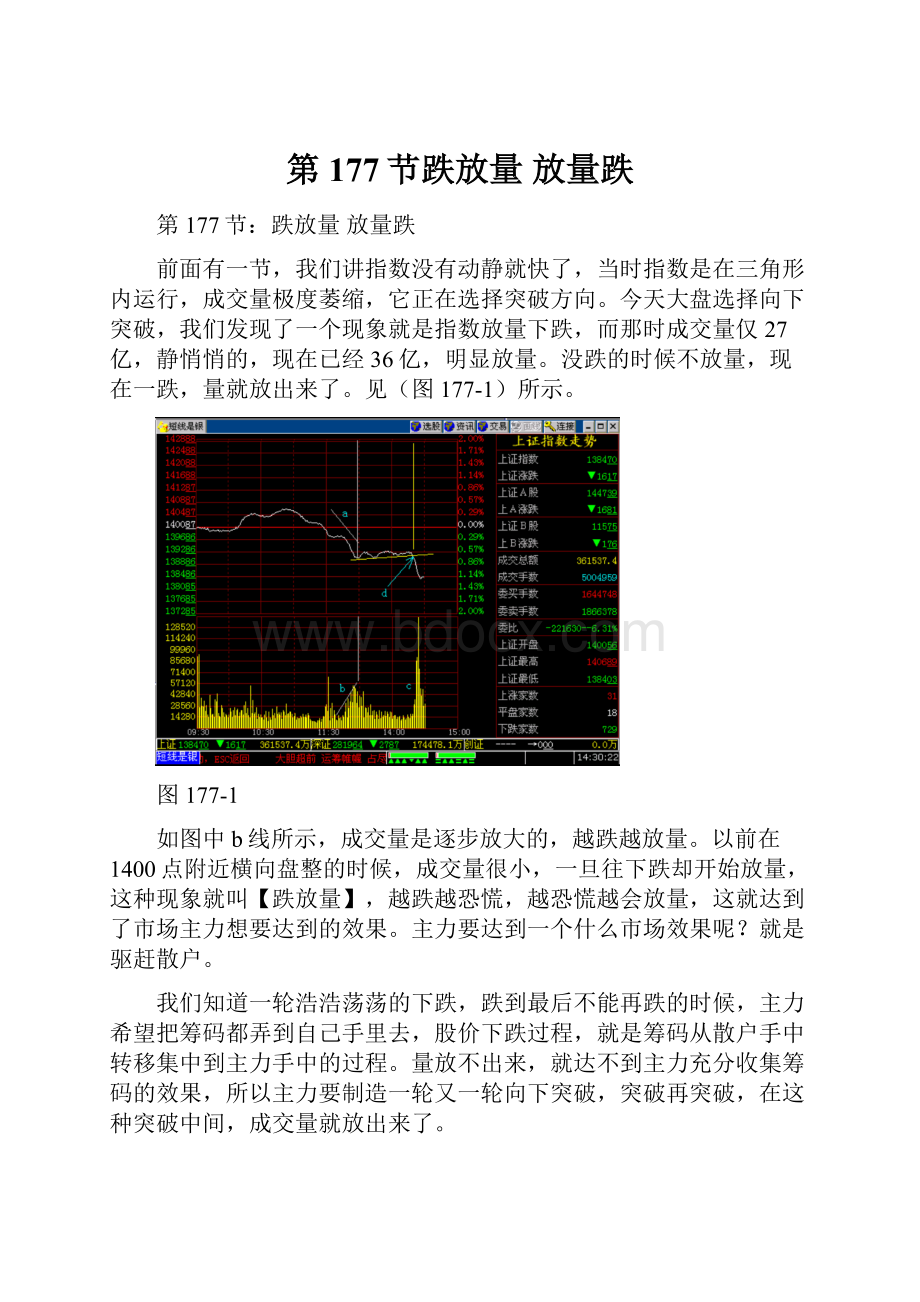 第177节跌放量 放量跌.docx