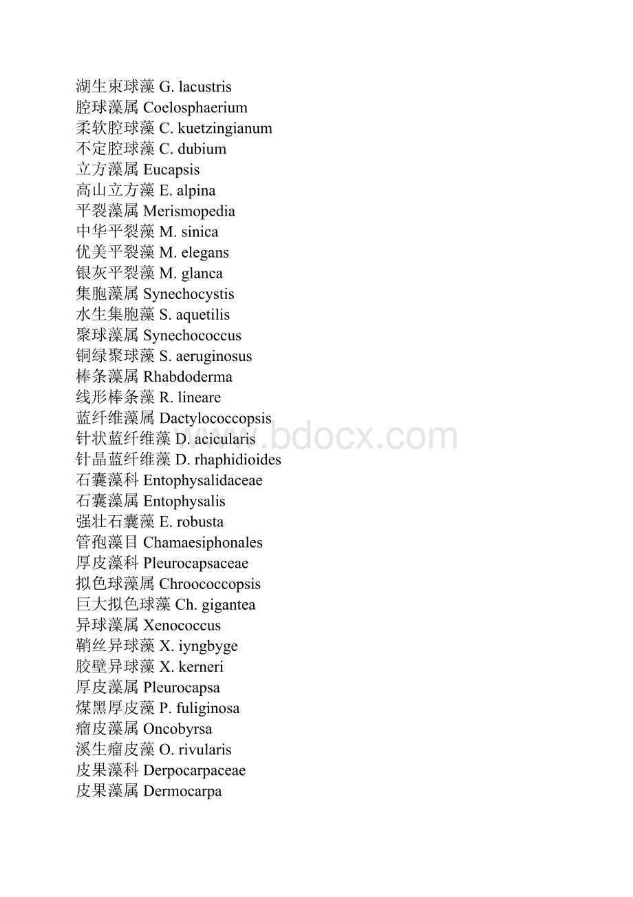 中国淡水藻类分类及名称共21页文档.docx_第2页