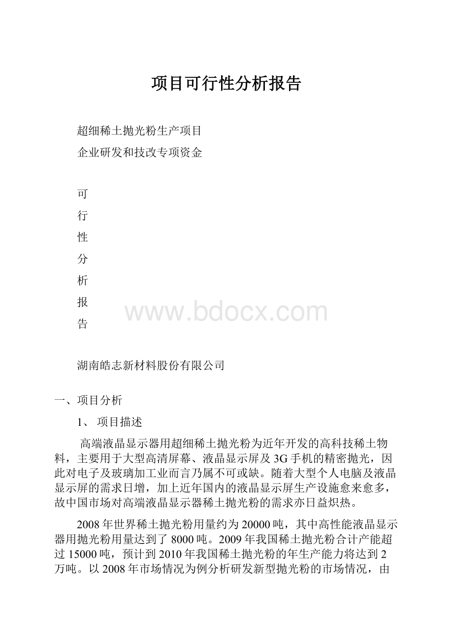 项目可行性分析报告.docx