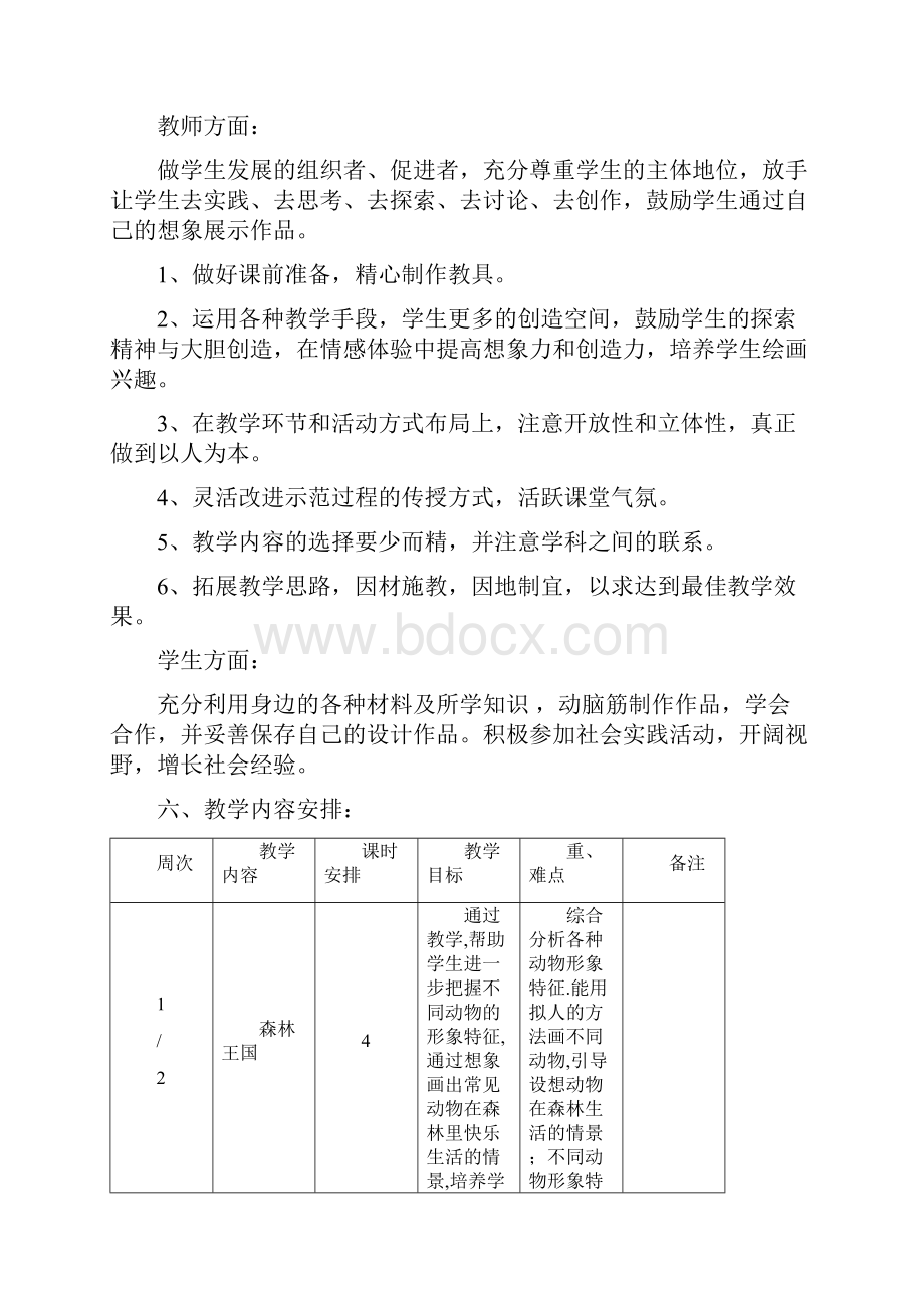 湘美版小学三年级下册美术教学计划及教案全册.docx_第2页