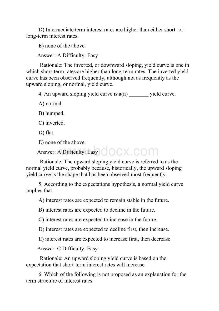 投资学第7版Test Bank答案.docx_第2页