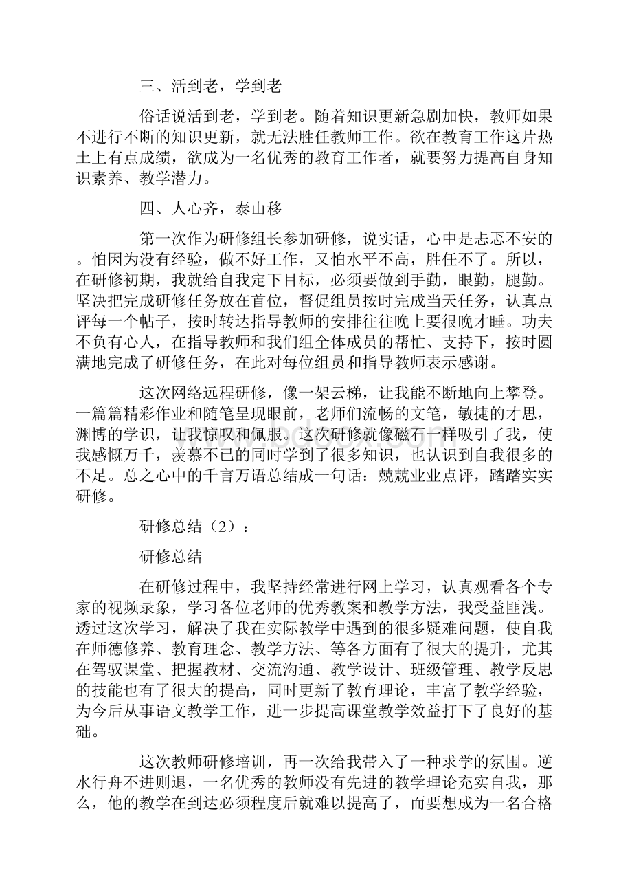 研修总结10篇.docx_第2页