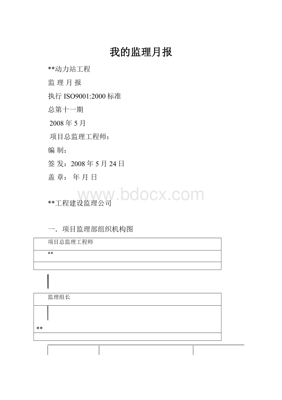 我的监理月报.docx_第1页