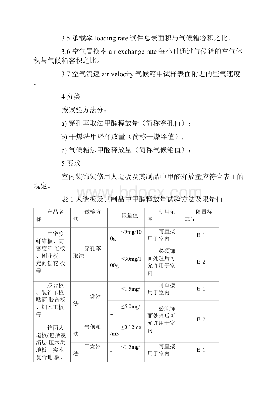 GB 室内装饰装修材料 人造板及其制品中甲醛释放限量.docx_第2页