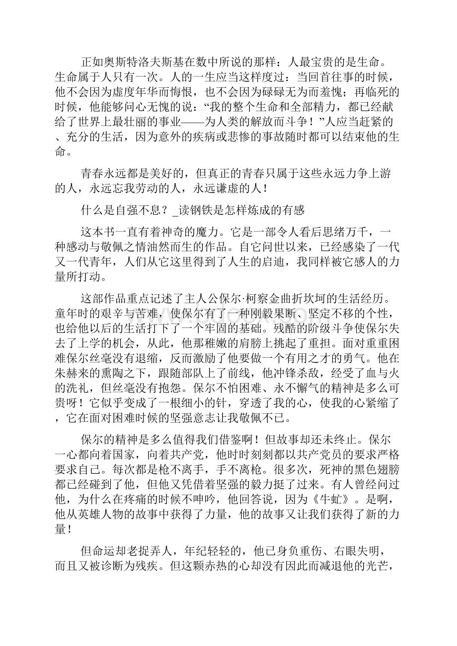 保尔的精神品质保尔的精神6篇.docx_第2页