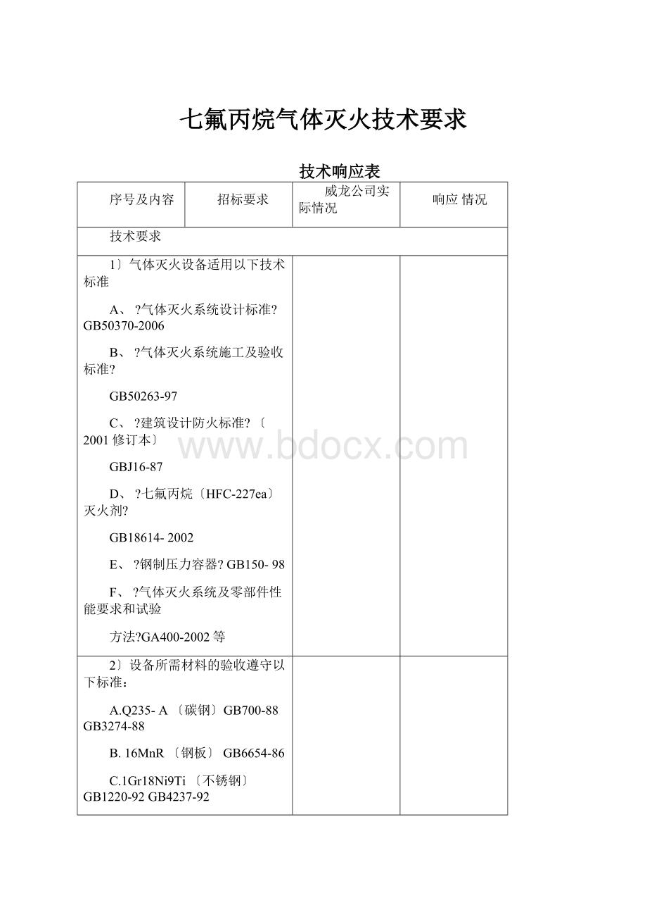 七氟丙烷气体灭火技术要求.docx