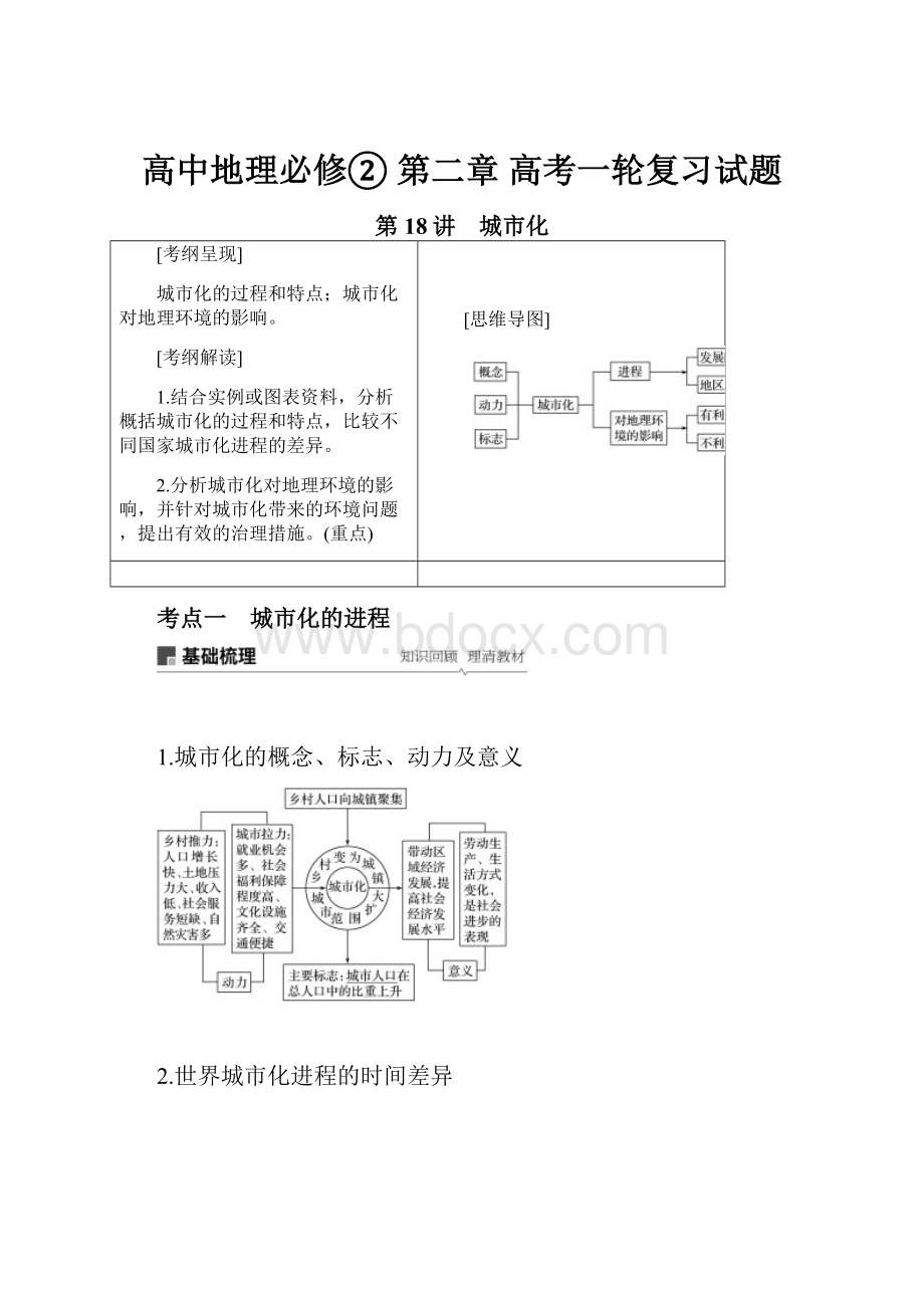 高中地理必修② 第二章 高考一轮复习试题.docx_第1页