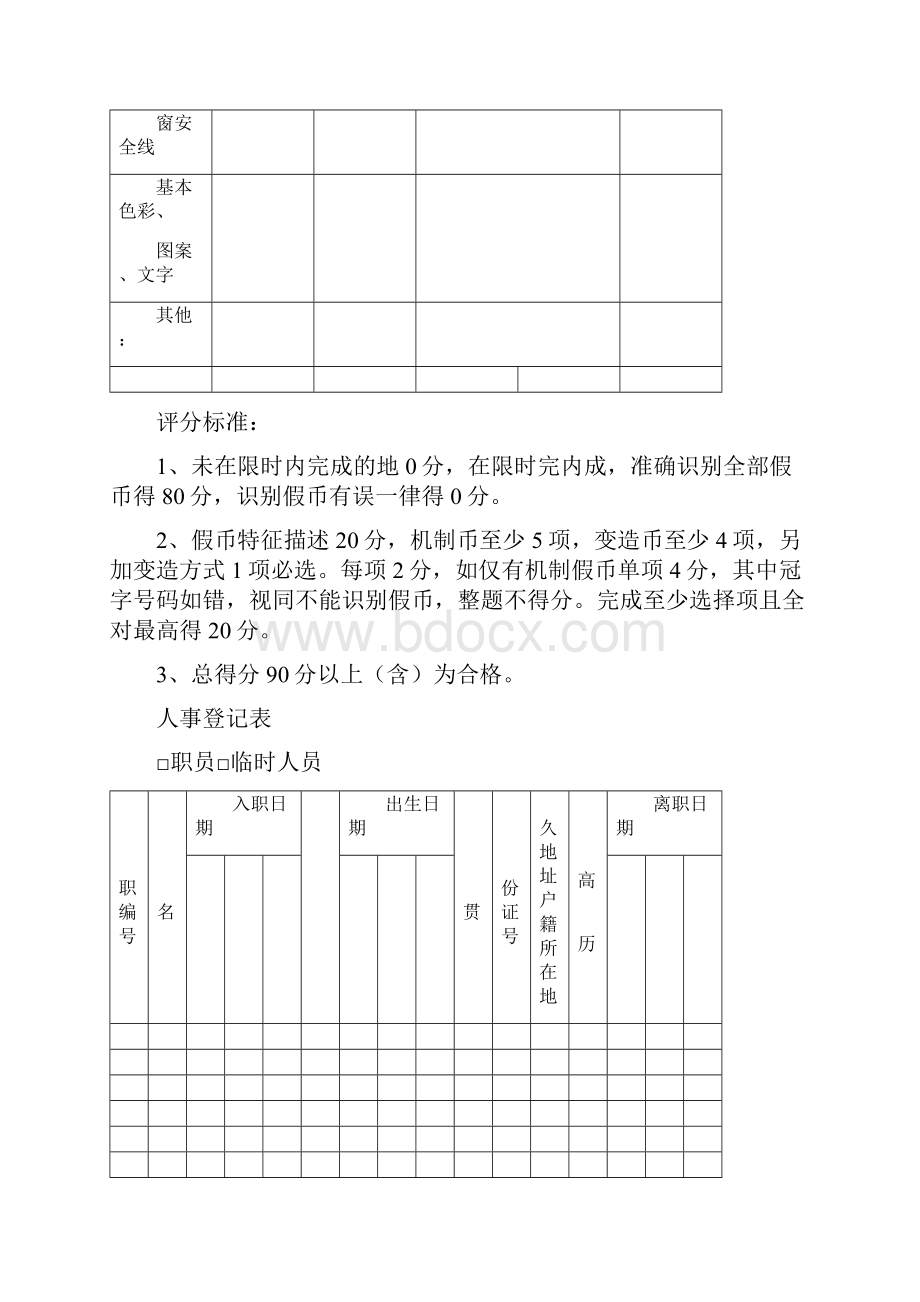 识别假币实操考试登记表最新文档.docx_第3页