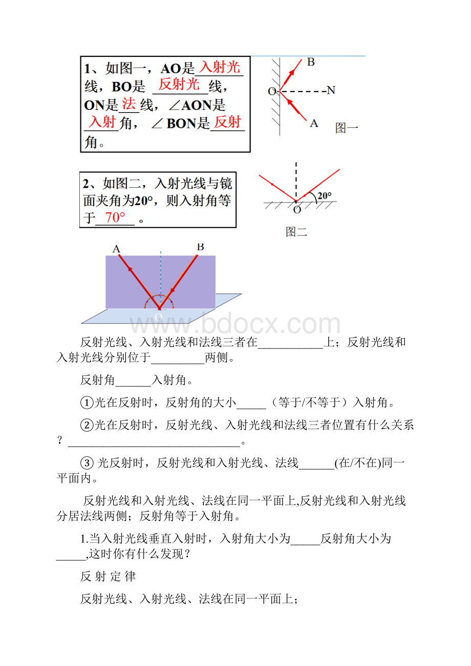 光的反射镜面成像课件及习题.docx_第2页