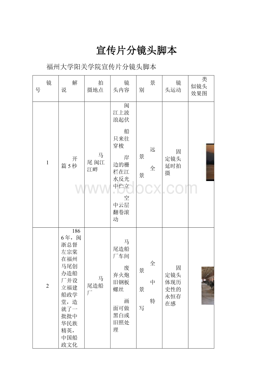 宣传片分镜头脚本.docx_第1页