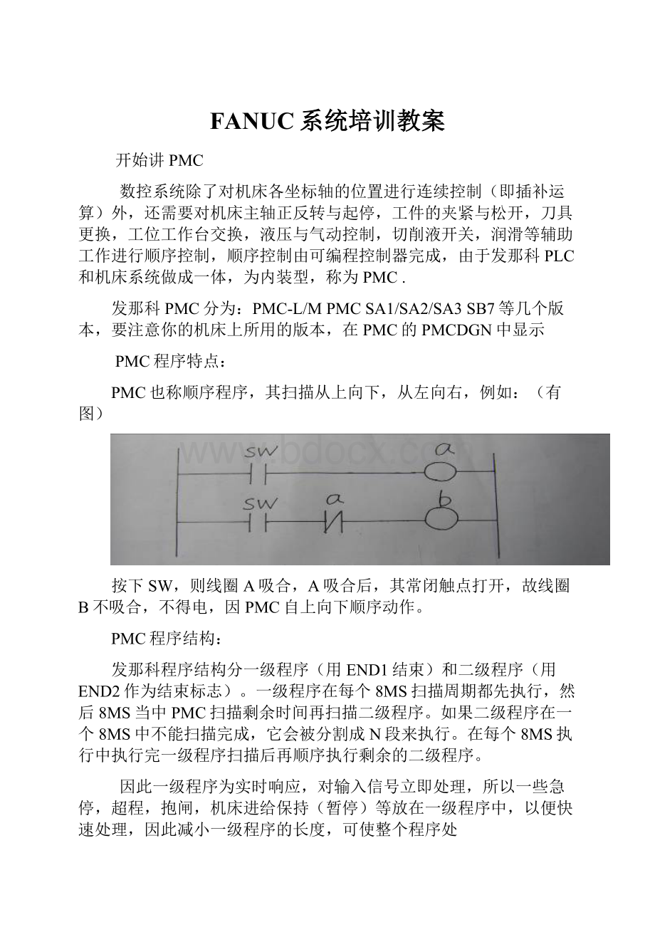 FANUC系统培训教案.docx