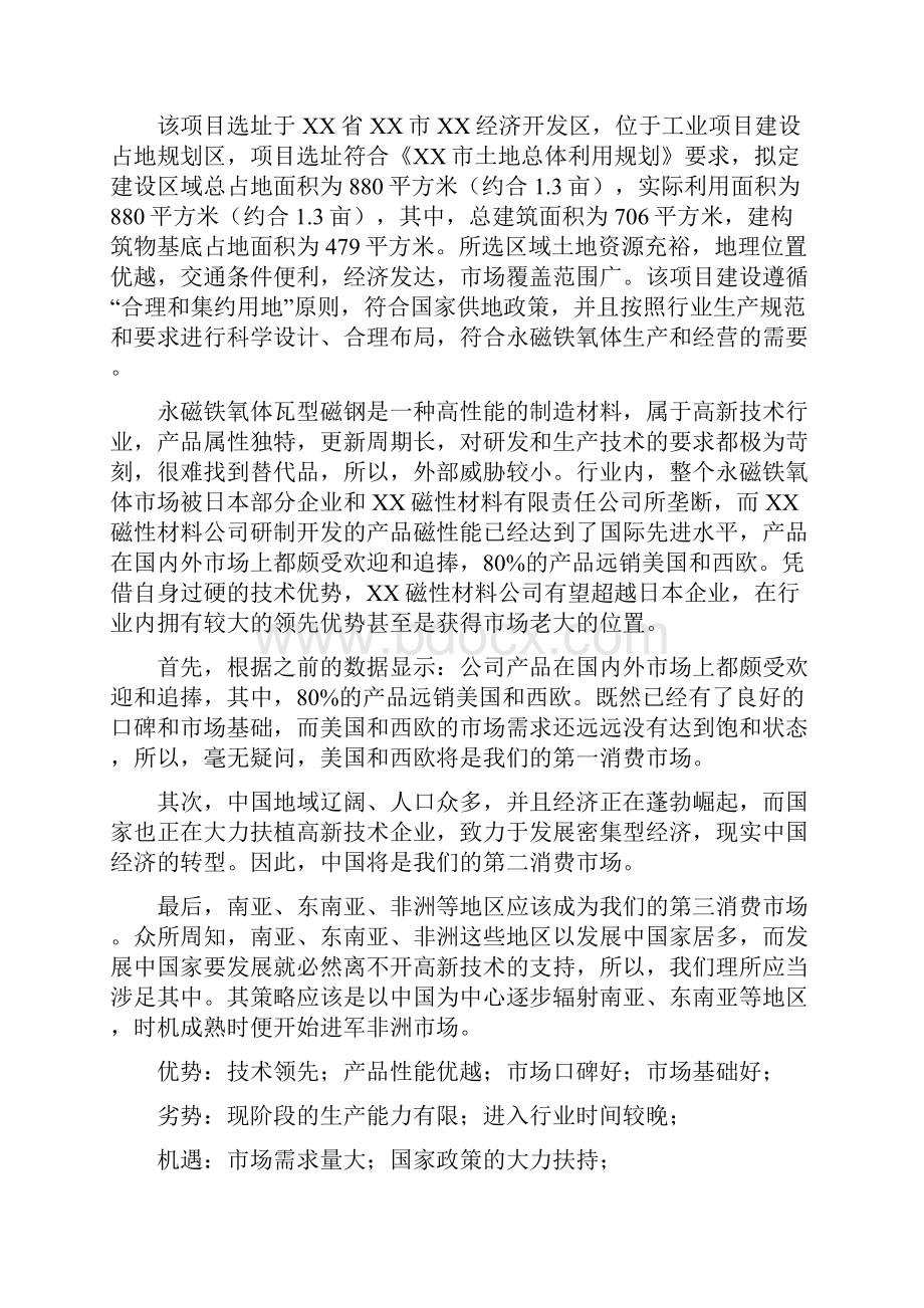 永磁铁氧体项目可行性分析报告.docx_第3页