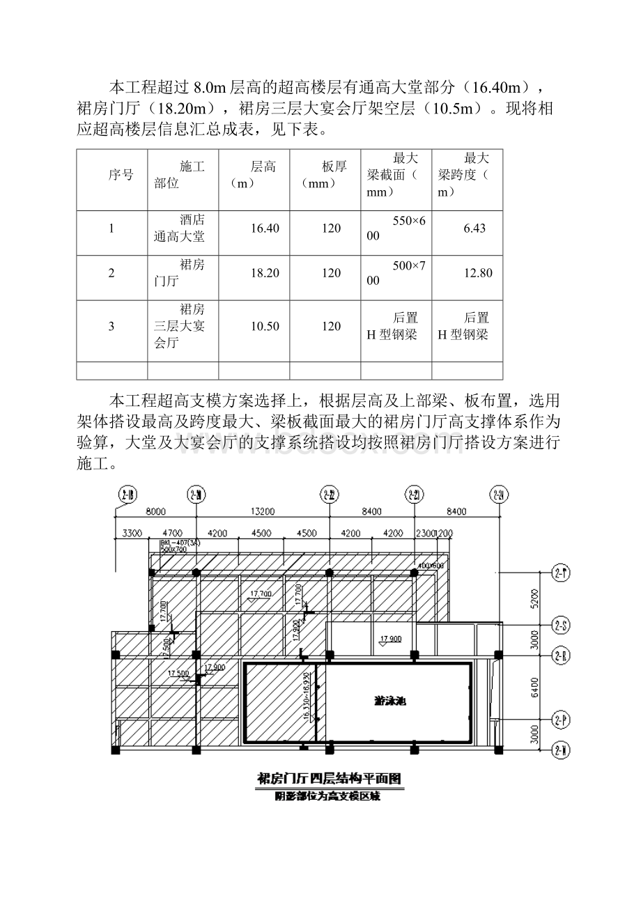 五星级酒店工程裙房门厅18米高支模专项施工方案.docx_第2页