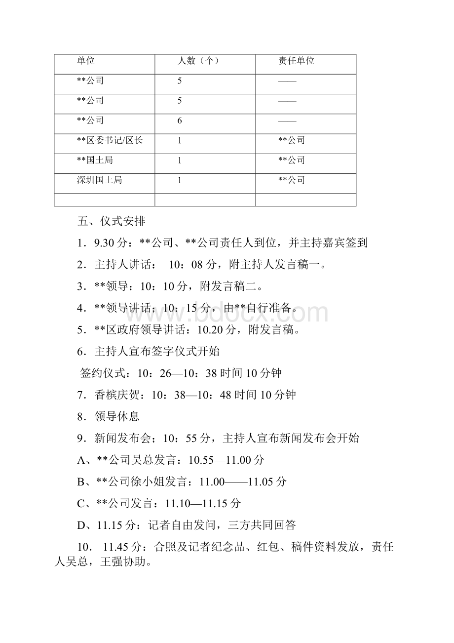 项目管理x某项目新闻发布会流程 精品.docx_第2页