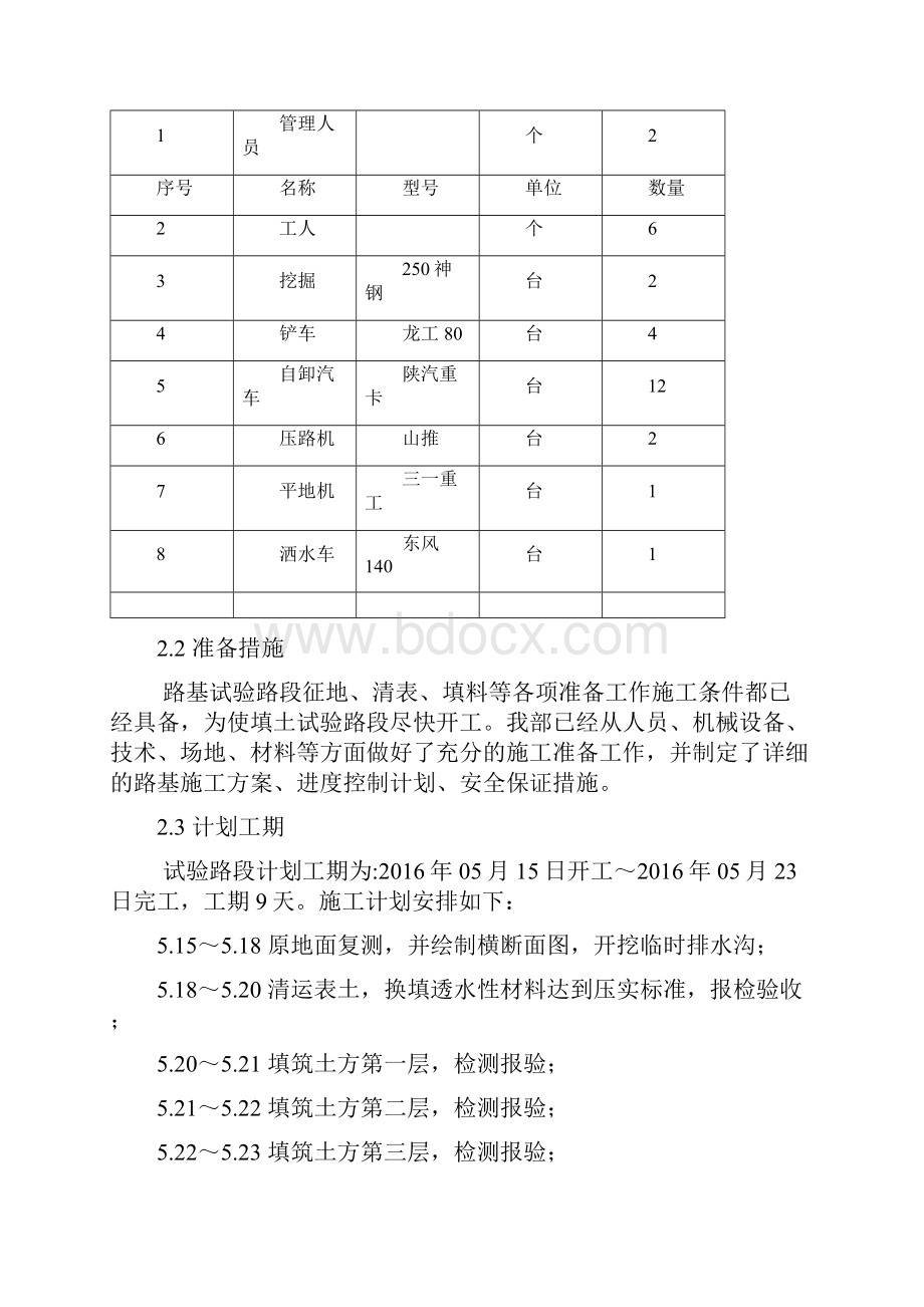 路基土方试验段开工报告.docx_第3页