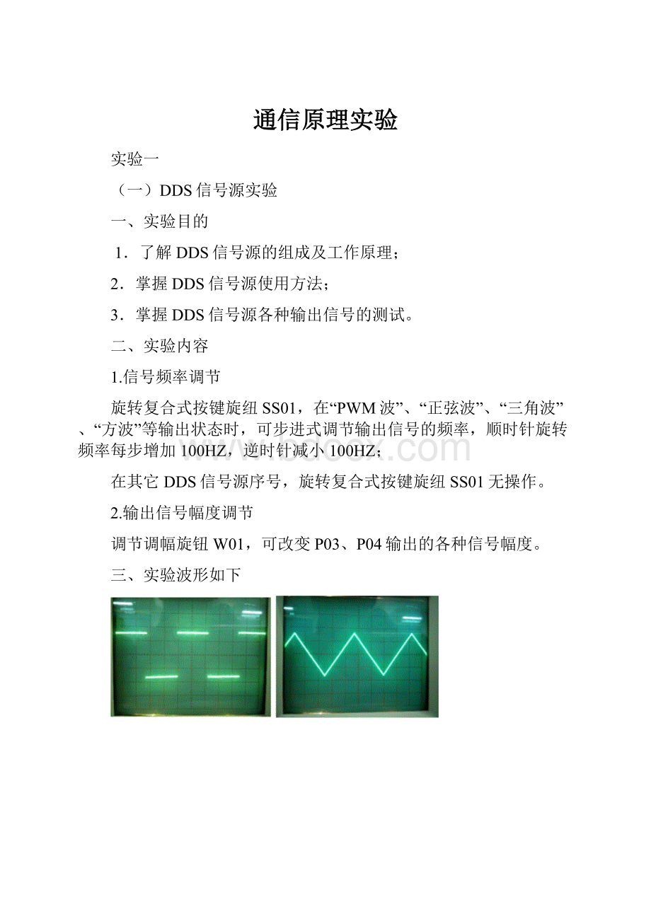 通信原理实验.docx