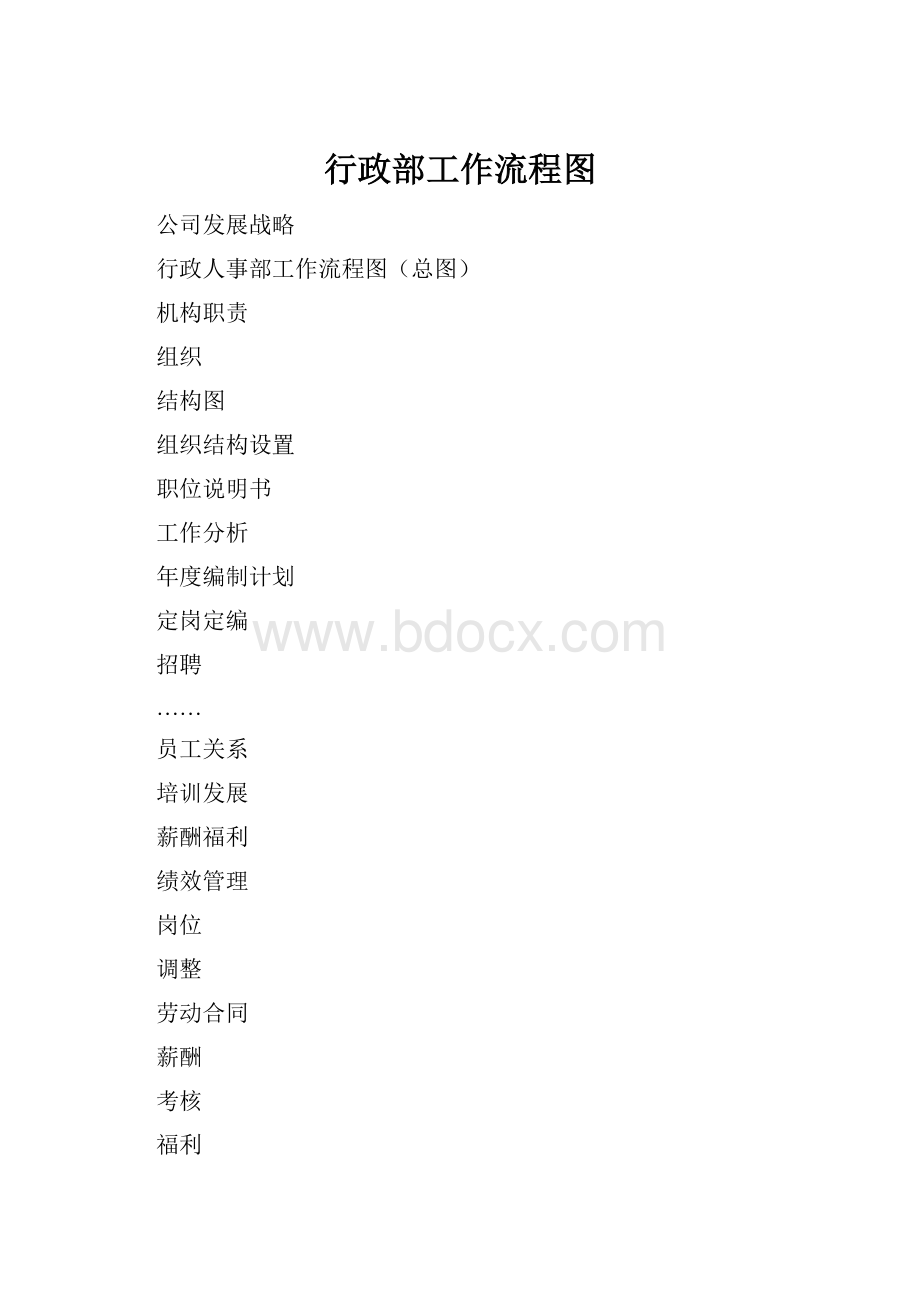 行政部工作流程图.docx