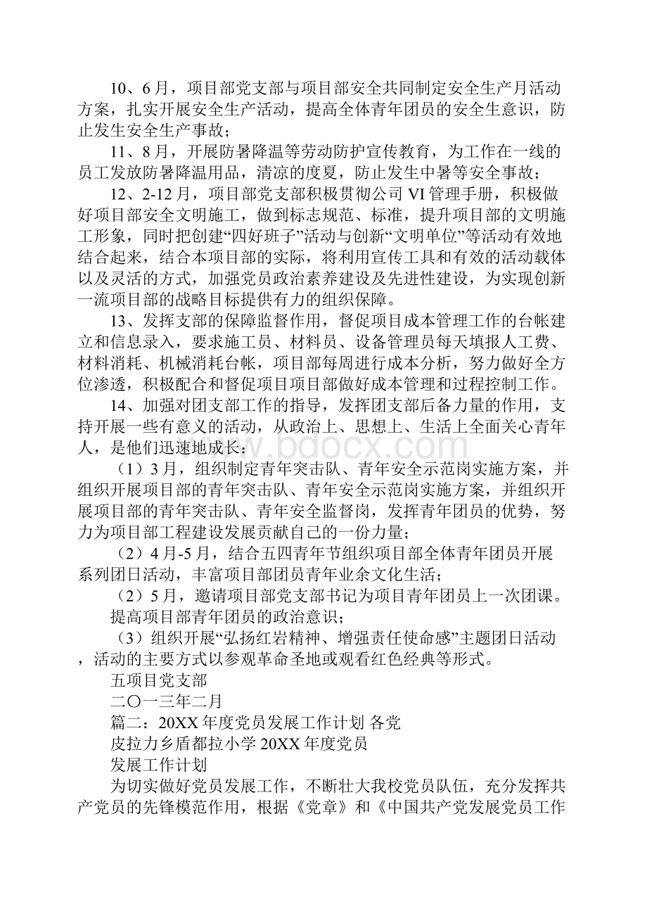 20XX党员年度工作计划.docx_第3页