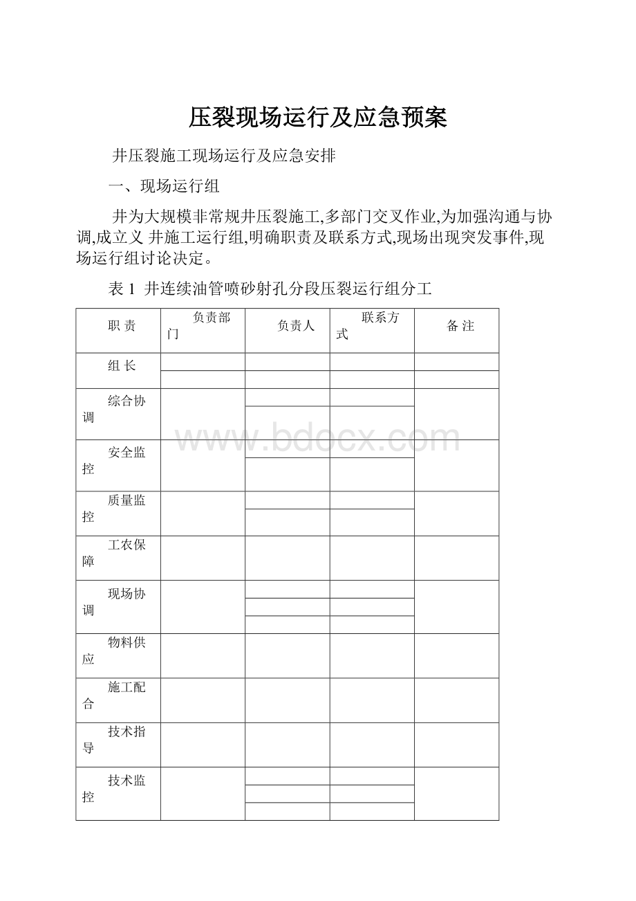 压裂现场运行及应急预案.docx_第1页