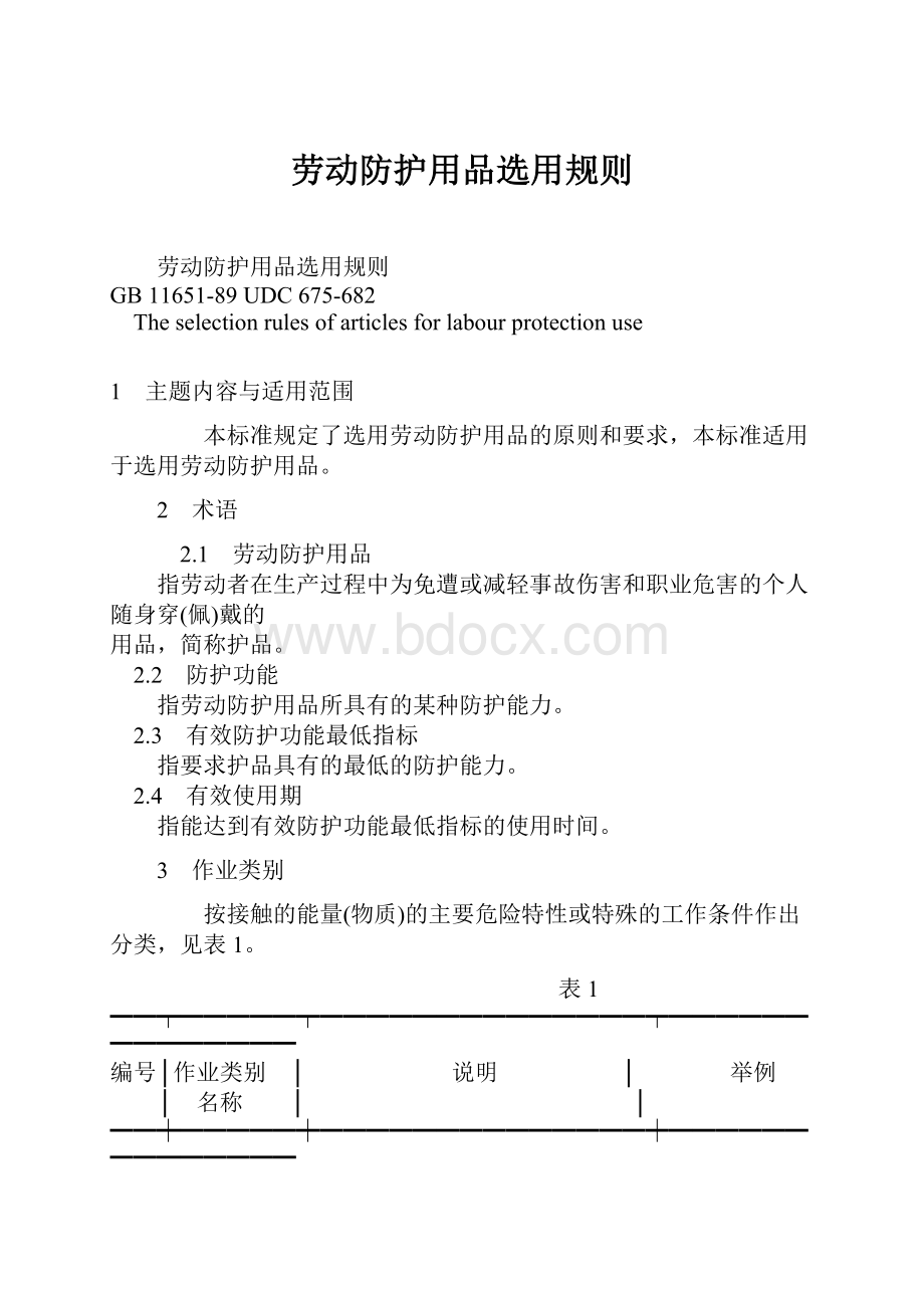 劳动防护用品选用规则.docx