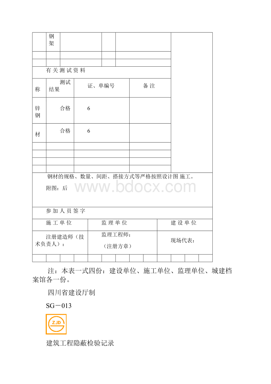 建筑工程隐蔽检验记录.docx_第2页