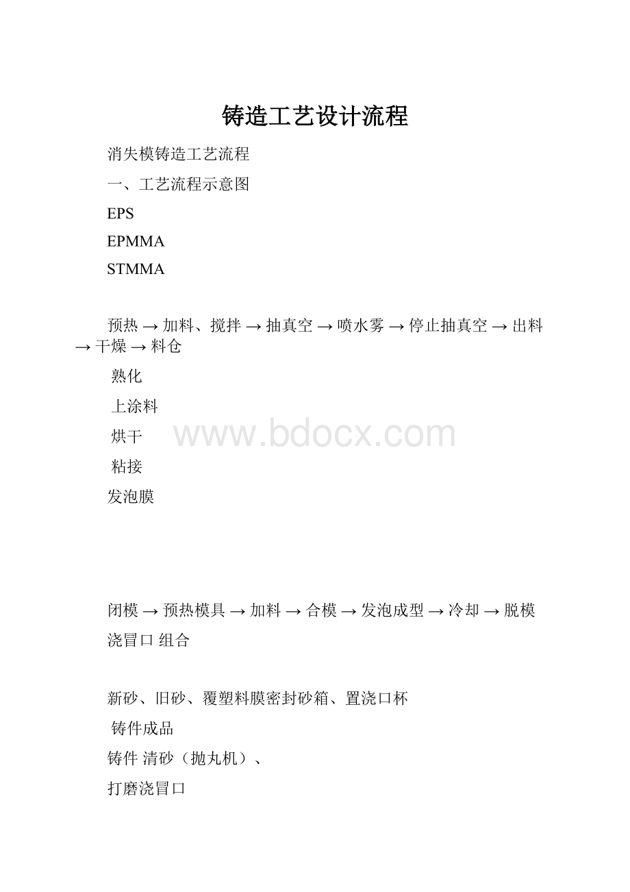 铸造工艺设计流程.docx_第1页