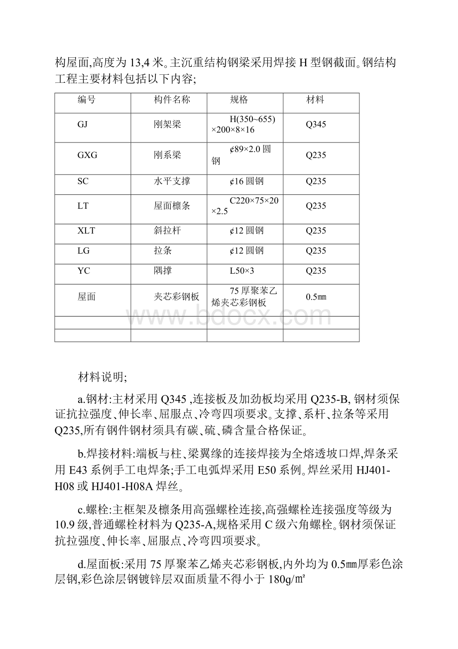 鼓风机房脱水机房屋面钢结构施工方案.docx_第2页