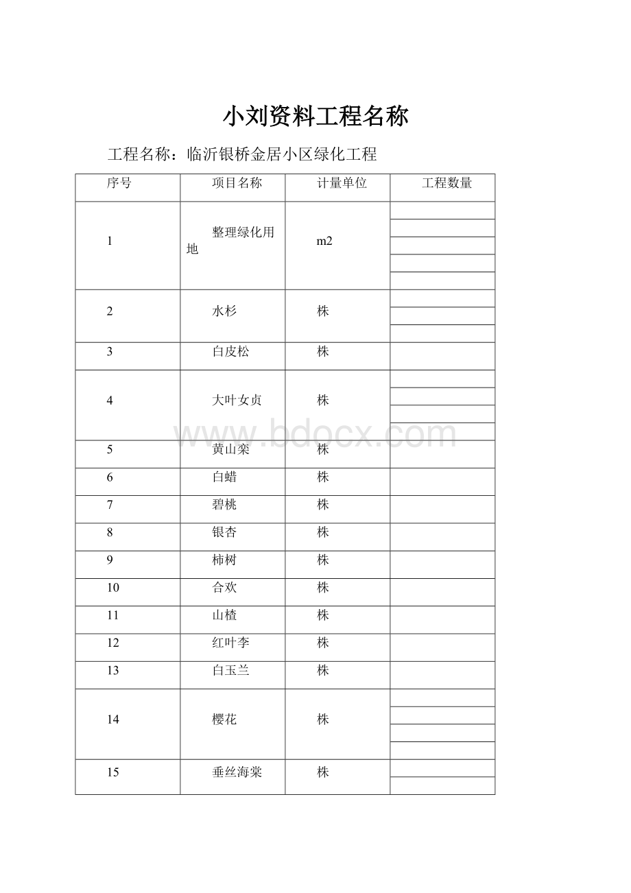 小刘资料工程名称.docx_第1页