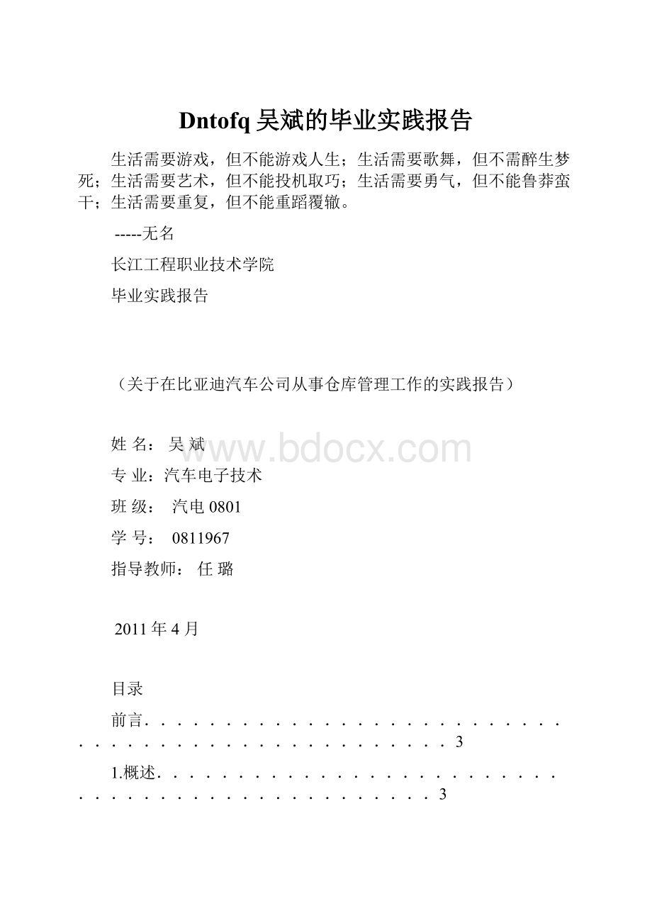 Dntofq吴斌的毕业实践报告.docx_第1页