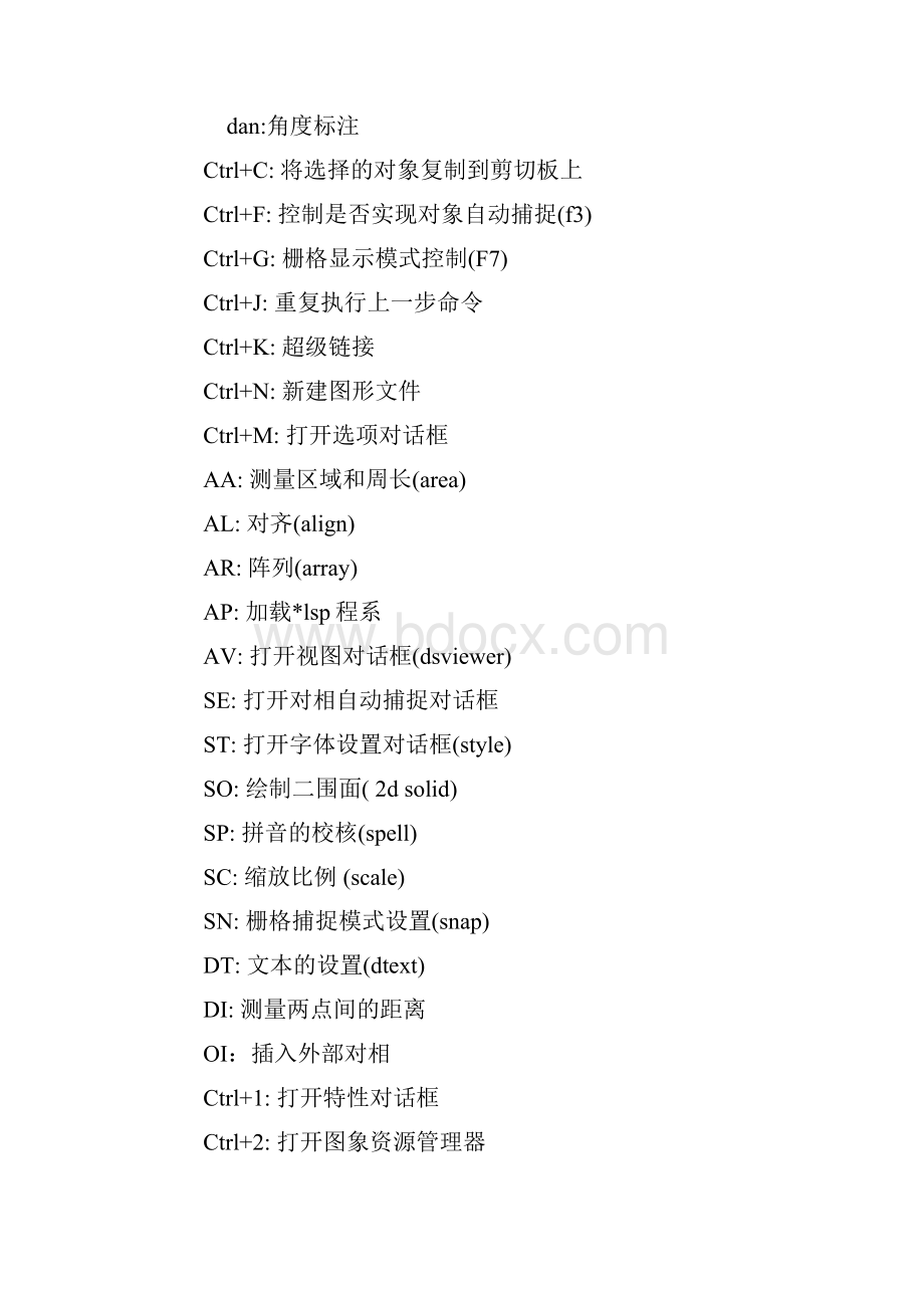 AutoCAD 快捷键及常用使用技巧.docx_第3页