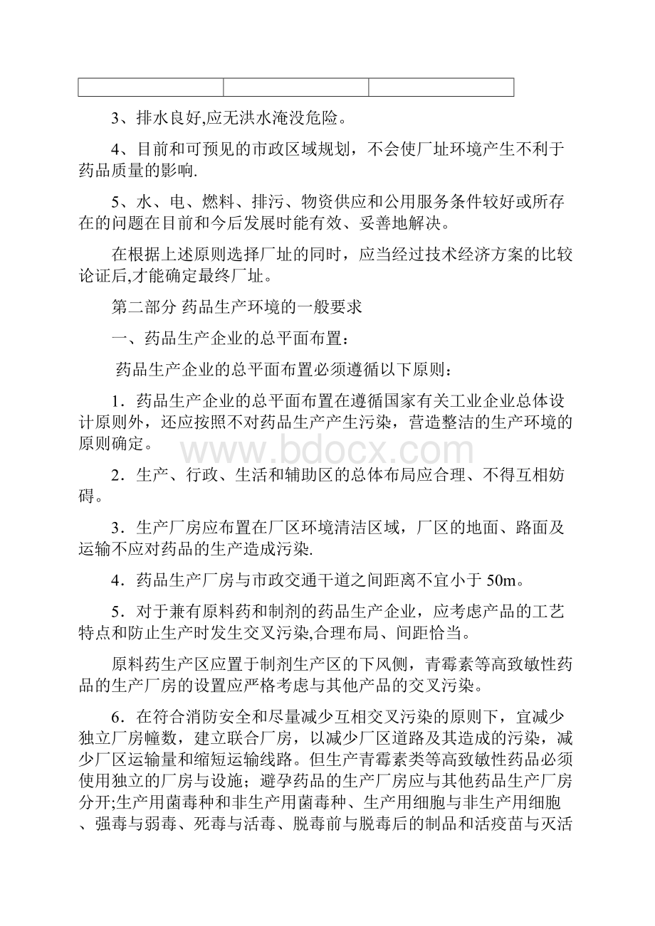 药品生产对环境的要求GMP培训教材.docx_第3页