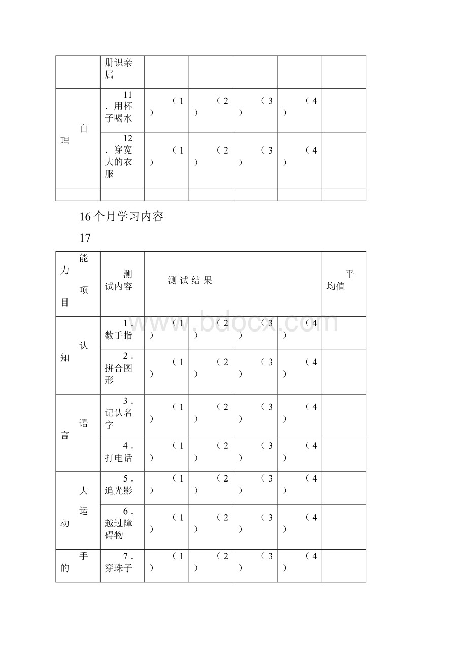 幼儿能力测试完成表格.docx_第2页