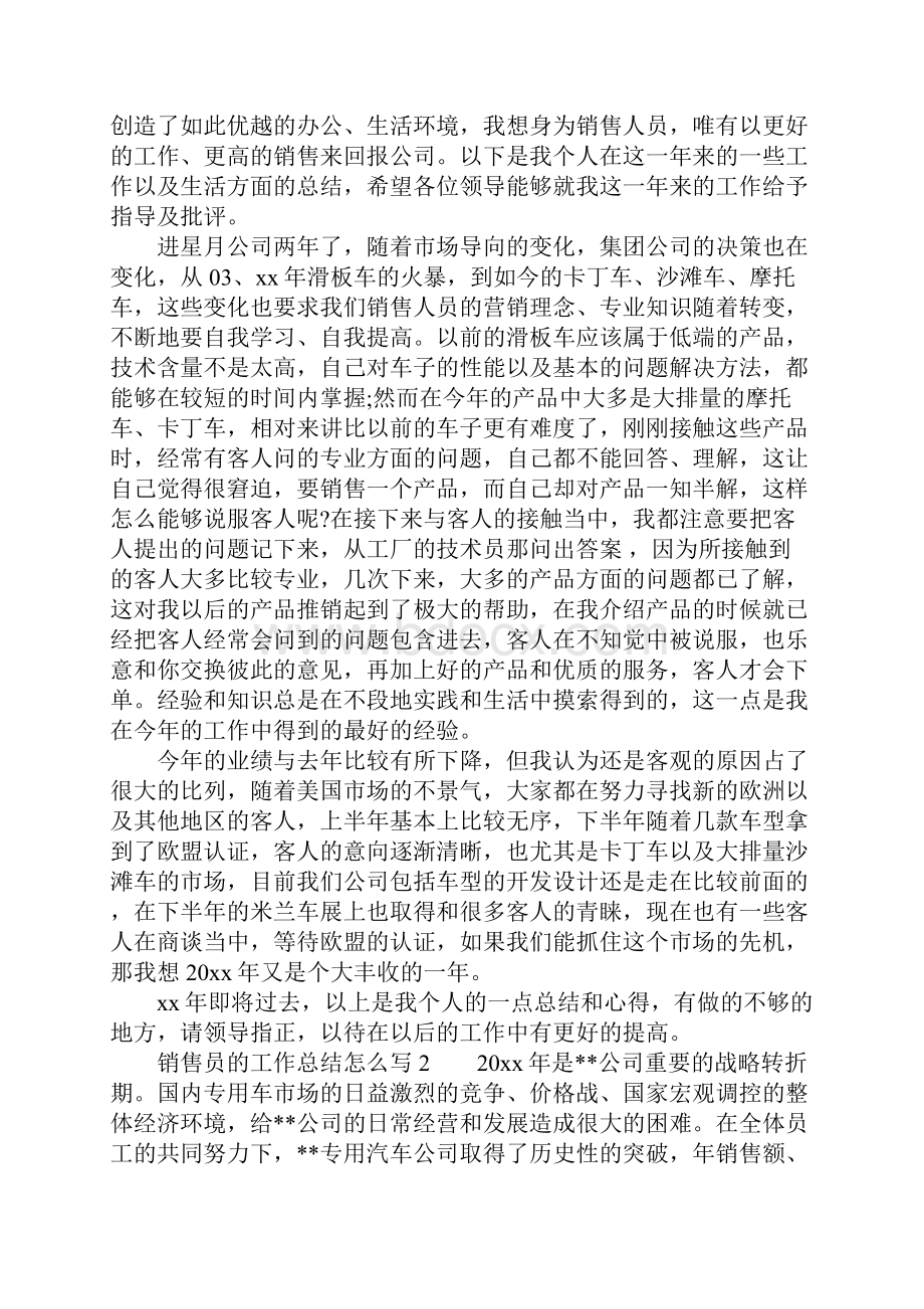 销售员的工作总结怎么写.docx_第2页