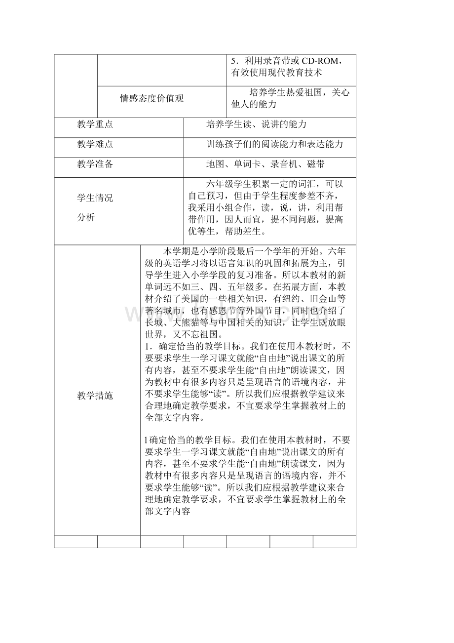 外研版六年级英语13模块教案.docx_第2页