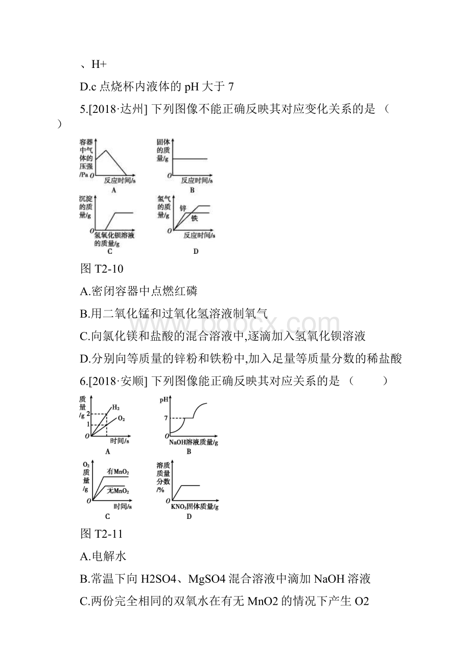 中考化学复习 题型突破二图标题练习.docx_第3页