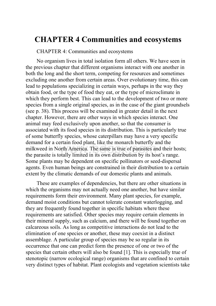 CHAPTER 4 Communities and ecosystems.docx