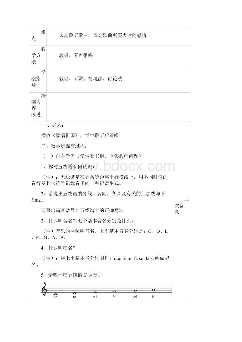 整理湖南文艺出版社出版八年级上册音乐教案全册.docx_第2页