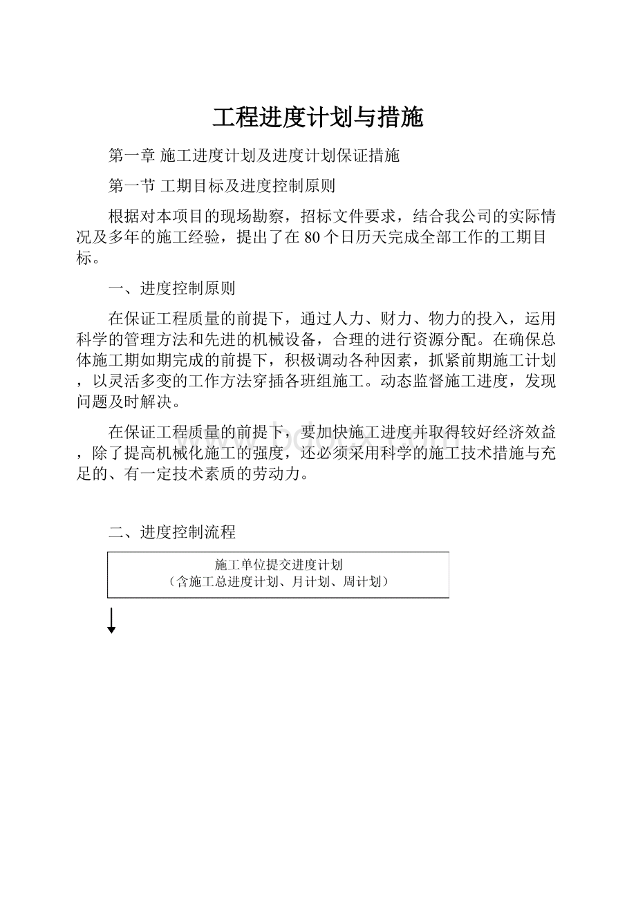 工程进度计划与措施.docx_第1页