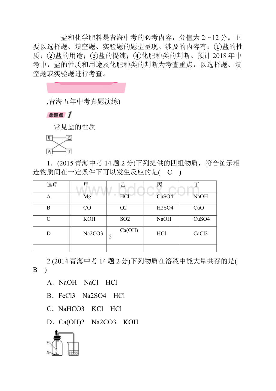 中考化学复习第1编教材知识梳理篇第11单元盐化肥精讲试题.docx_第2页