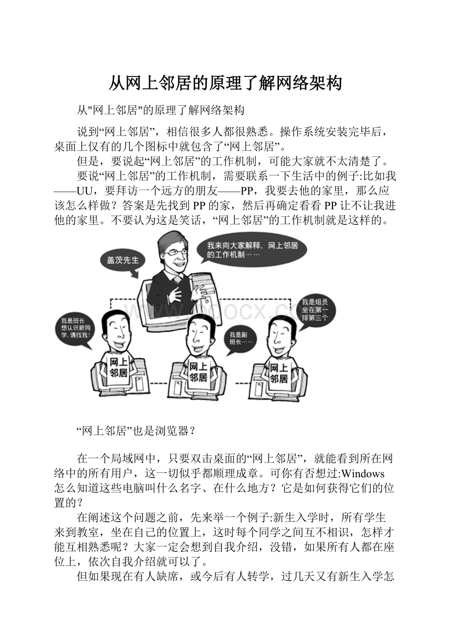 从网上邻居的原理了解网络架构.docx_第1页