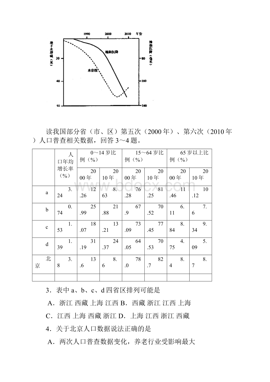 河北省枣强中学届高三地理上学期第二次月考试题.docx_第2页