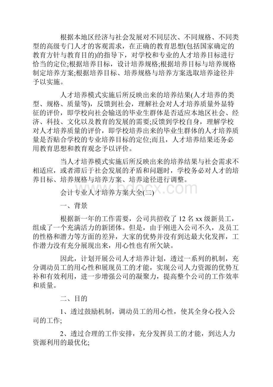 推荐会计专业人才培养方案大全共四套.docx_第3页