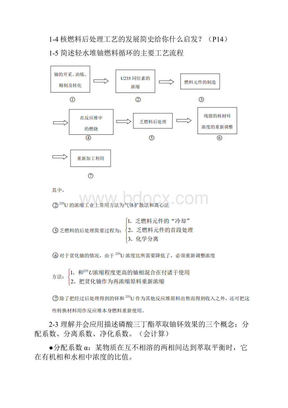 核燃料循环答案整理剖析.docx_第2页