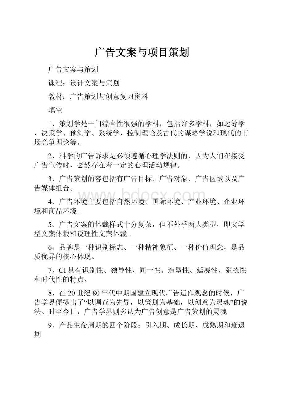 广告文案与项目策划.docx