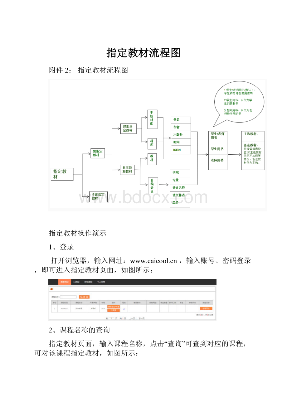 指定教材流程图.docx