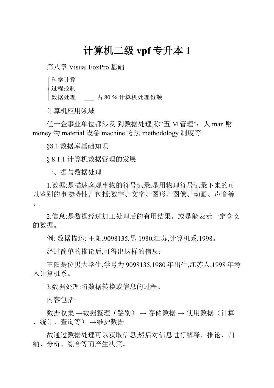 计算机二级vpf专升本1.docx