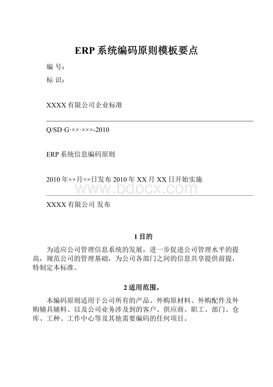 ERP系统编码原则模板要点.docx_第1页