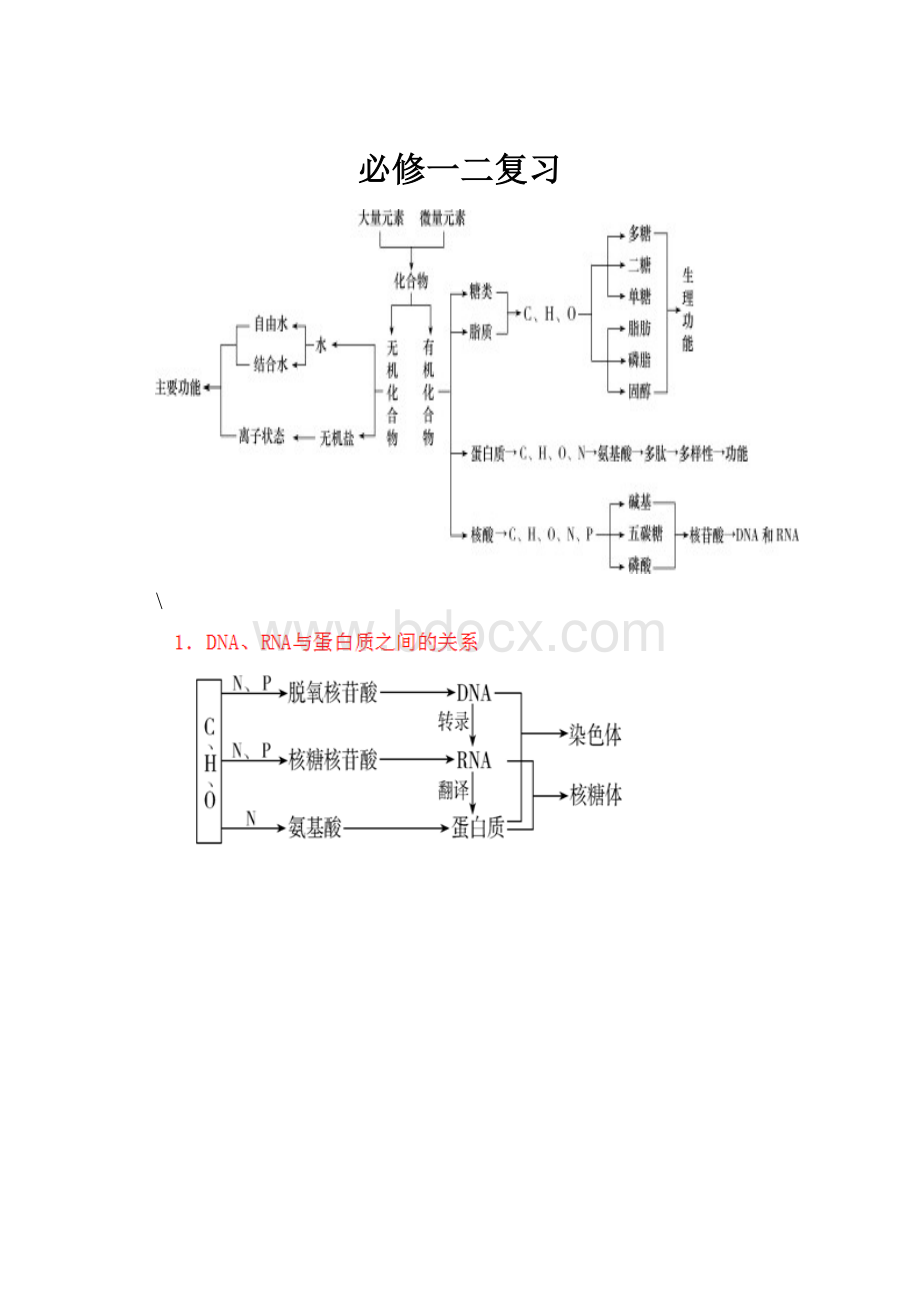 必修一二复习.docx