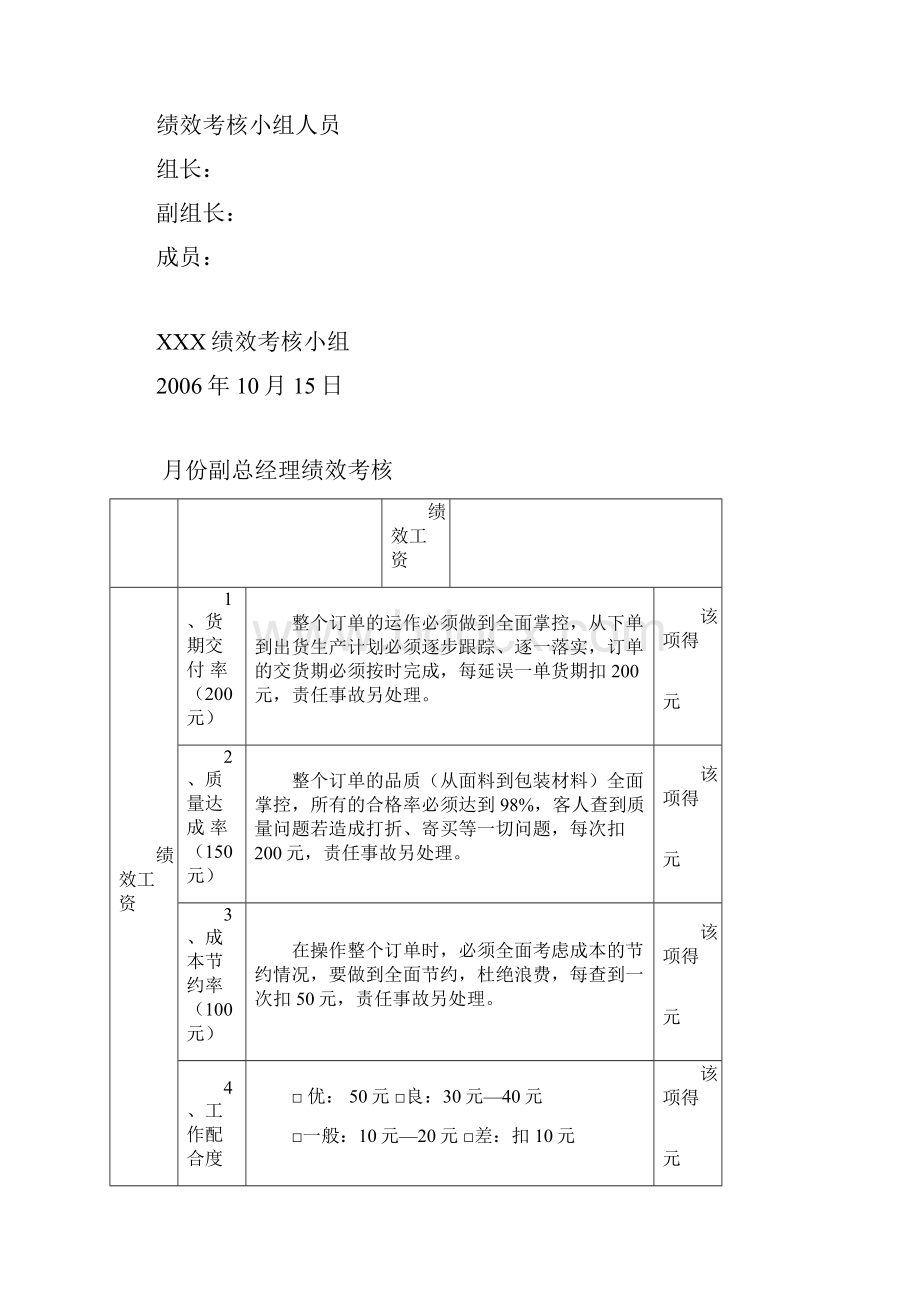 服装企业绩效考核方案说明.docx_第3页