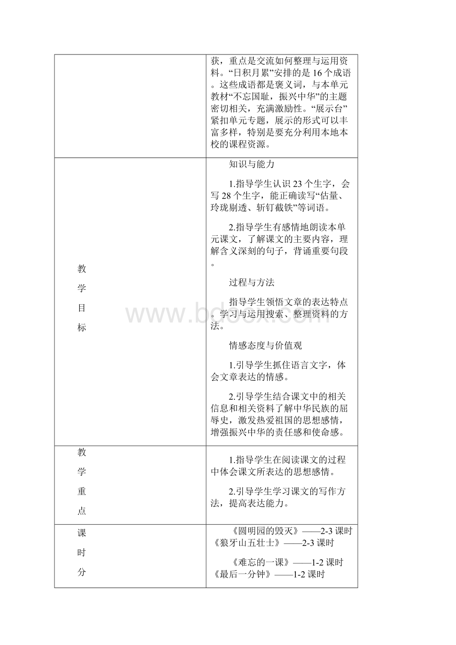 人教版语文五年级上册教案第七单元.docx_第2页